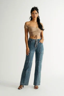 Tobi Know Me Mesh Crop Top -