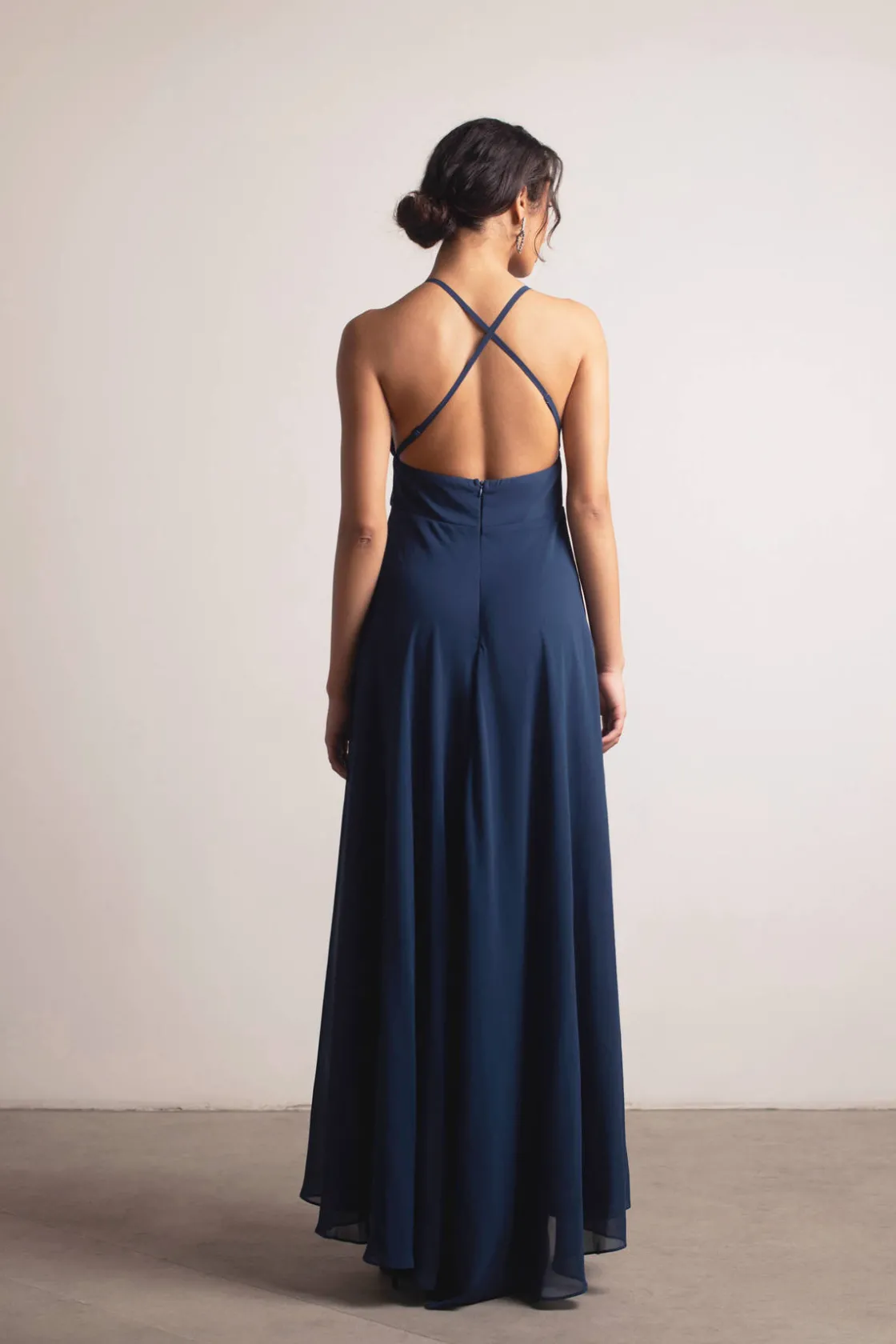 Tobi Know You Love Me High Slit Empire Maxi Dress - Ivory