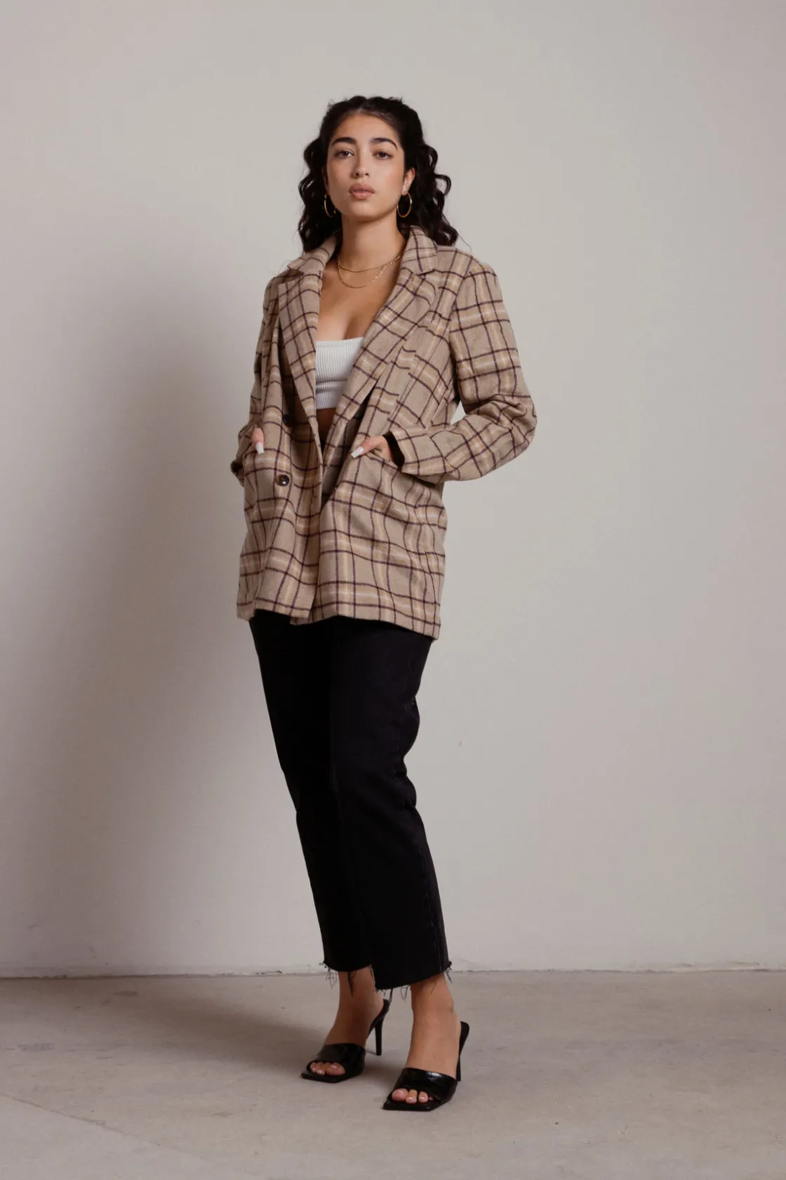 Tobi Korra Plaid Blazer -
