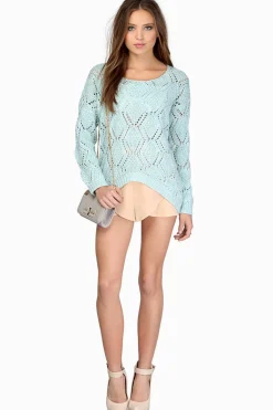 Tobi Krista Crochet Sweater -