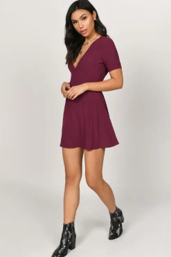 Tobi Kristi Mesh A-line Mini Dress -