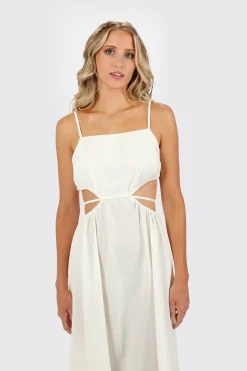 Tobi Kylee Square Neck Cutout Midi Dress -