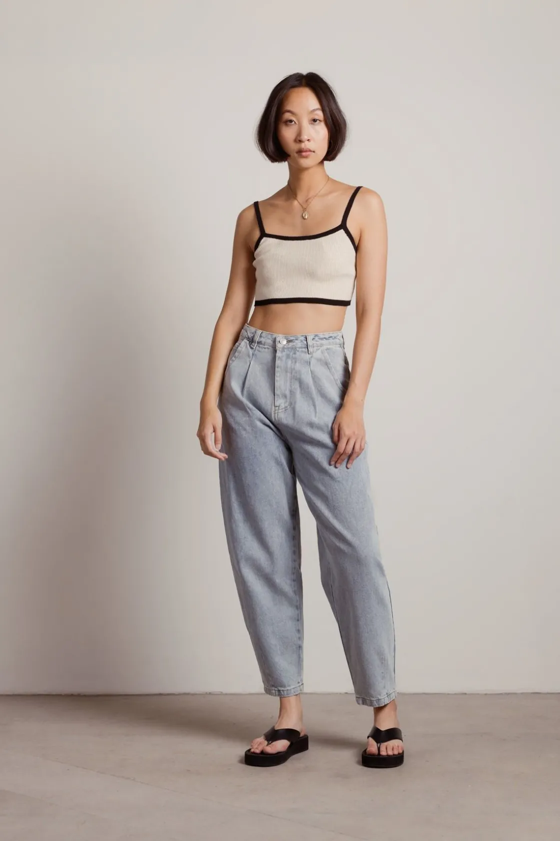 Tobi Ladera Heights Tapered Jeans - Light Wash