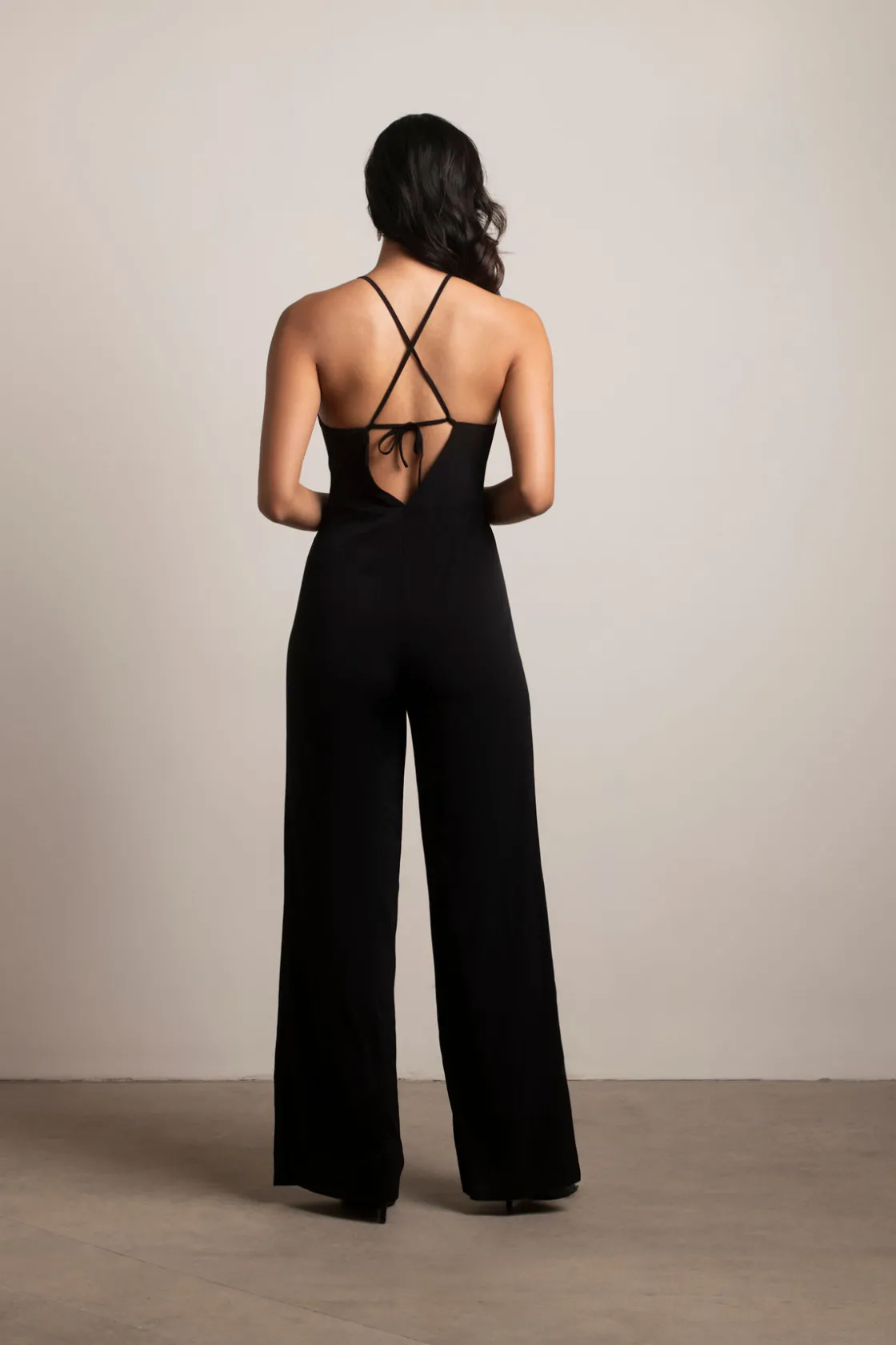 Tobi Late Night Cross Back Jumpsuit - White