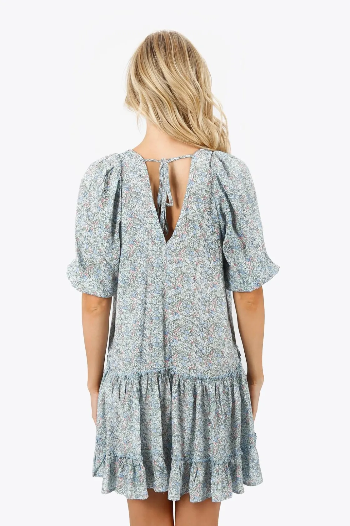 Tobi Layne Floral Tiered Mini Dress -