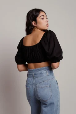 Tobi Leave Town Crop Top - White