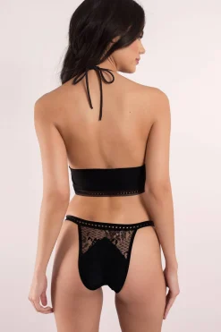 Tobi Lee + Lani Foile Mesh Bikini Bottom -