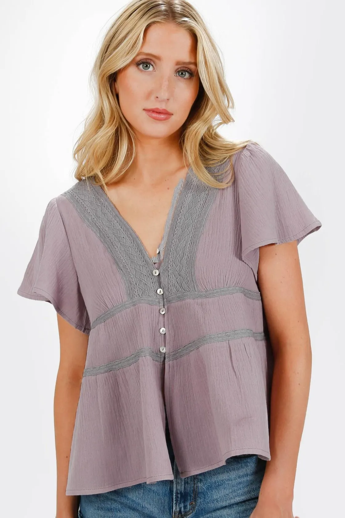 Tobi Leia Tiered Blouse -
