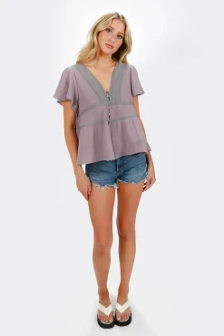 Tobi Leia Tiered Blouse -