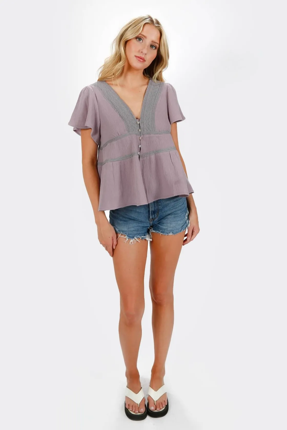 Tobi Leia Tiered Blouse -