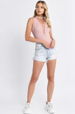 Tobi Lena Lace Up Bodysuit -
