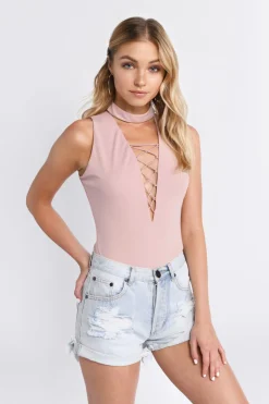 Tobi Lena Lace Up Bodysuit -