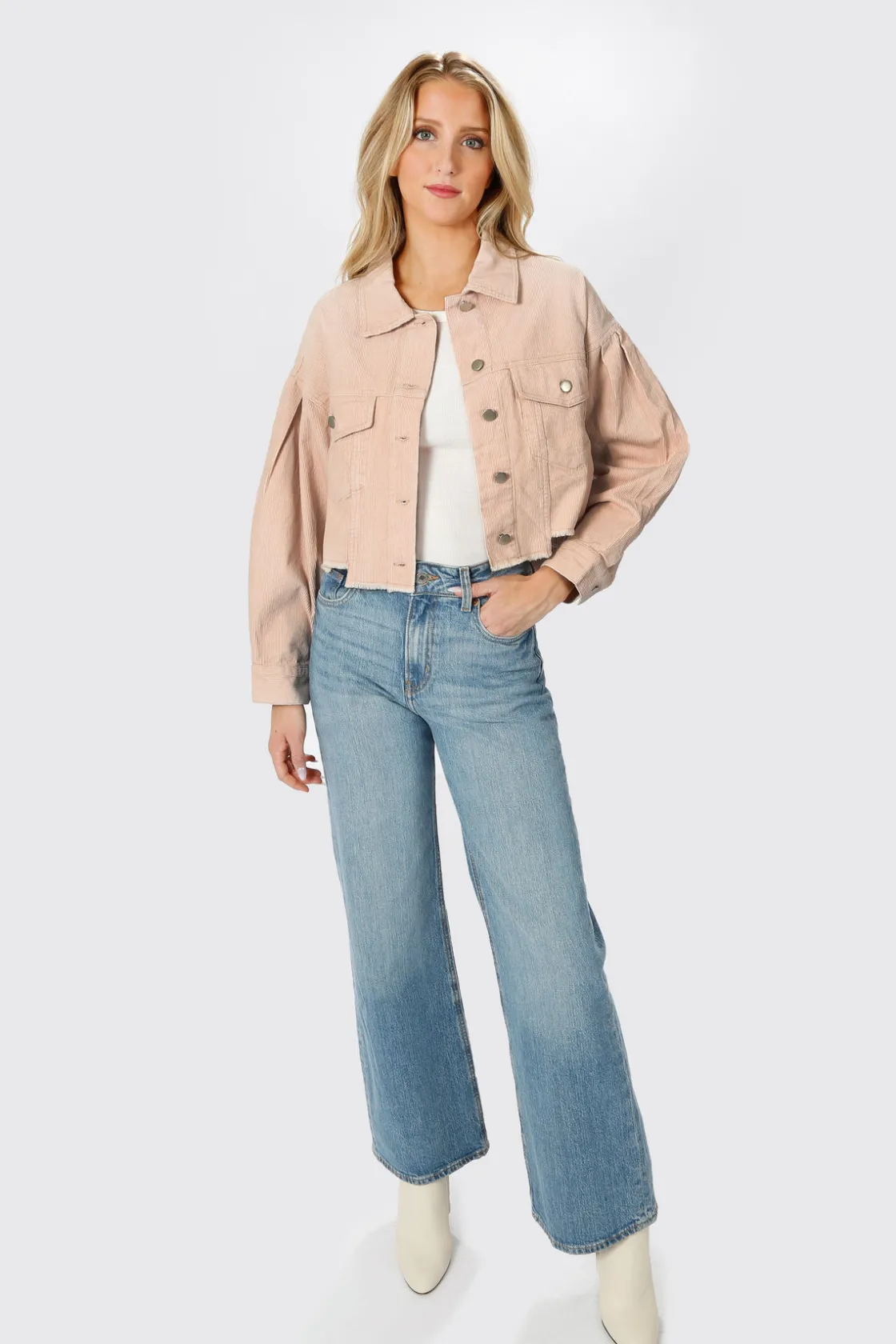 Tobi Let Me Down Cropped Jacket -