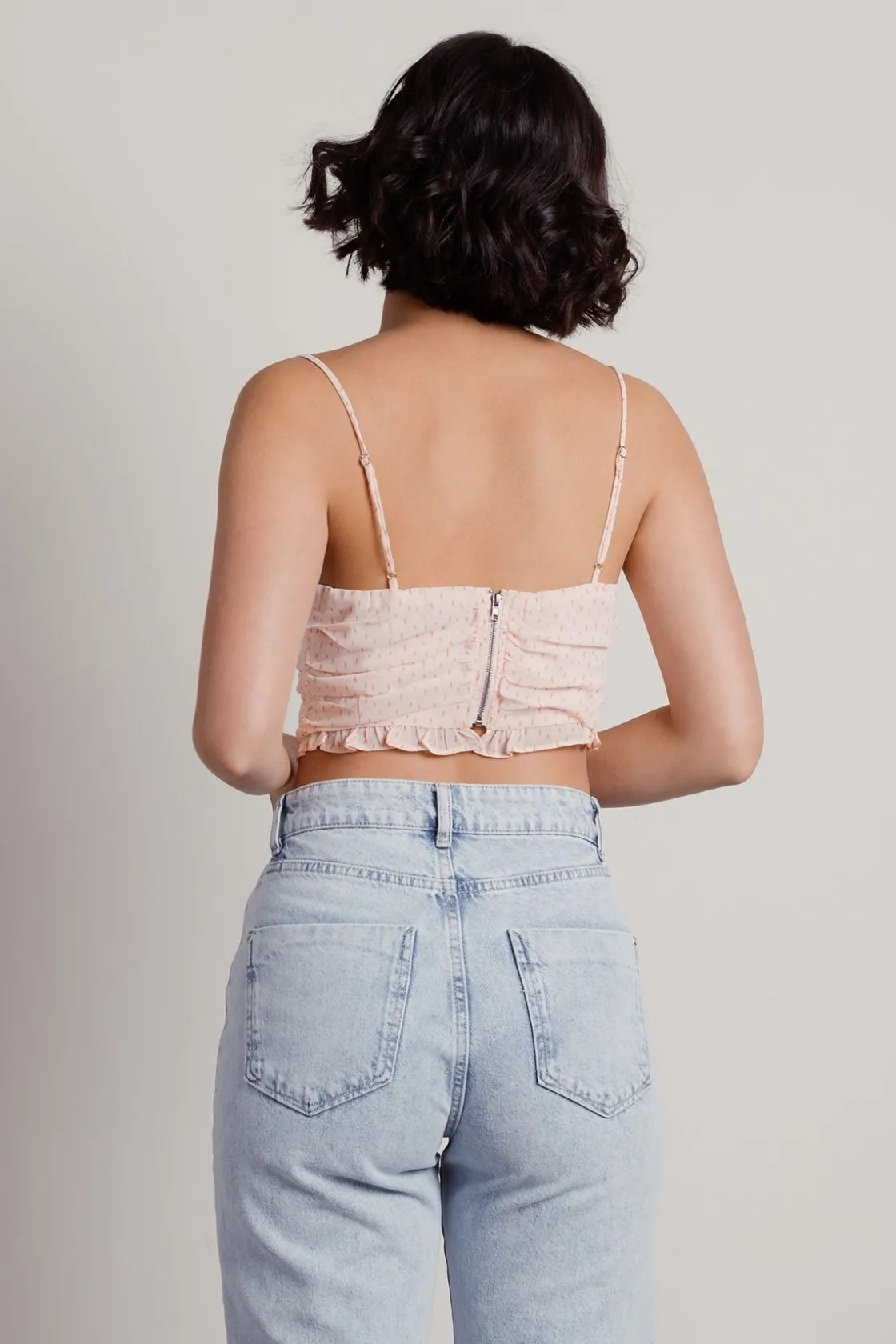 Tobi Let Me Know Crop Top - Floral Off-White