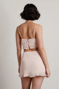Tobi Let Me Know Ruched Mini Skirt -