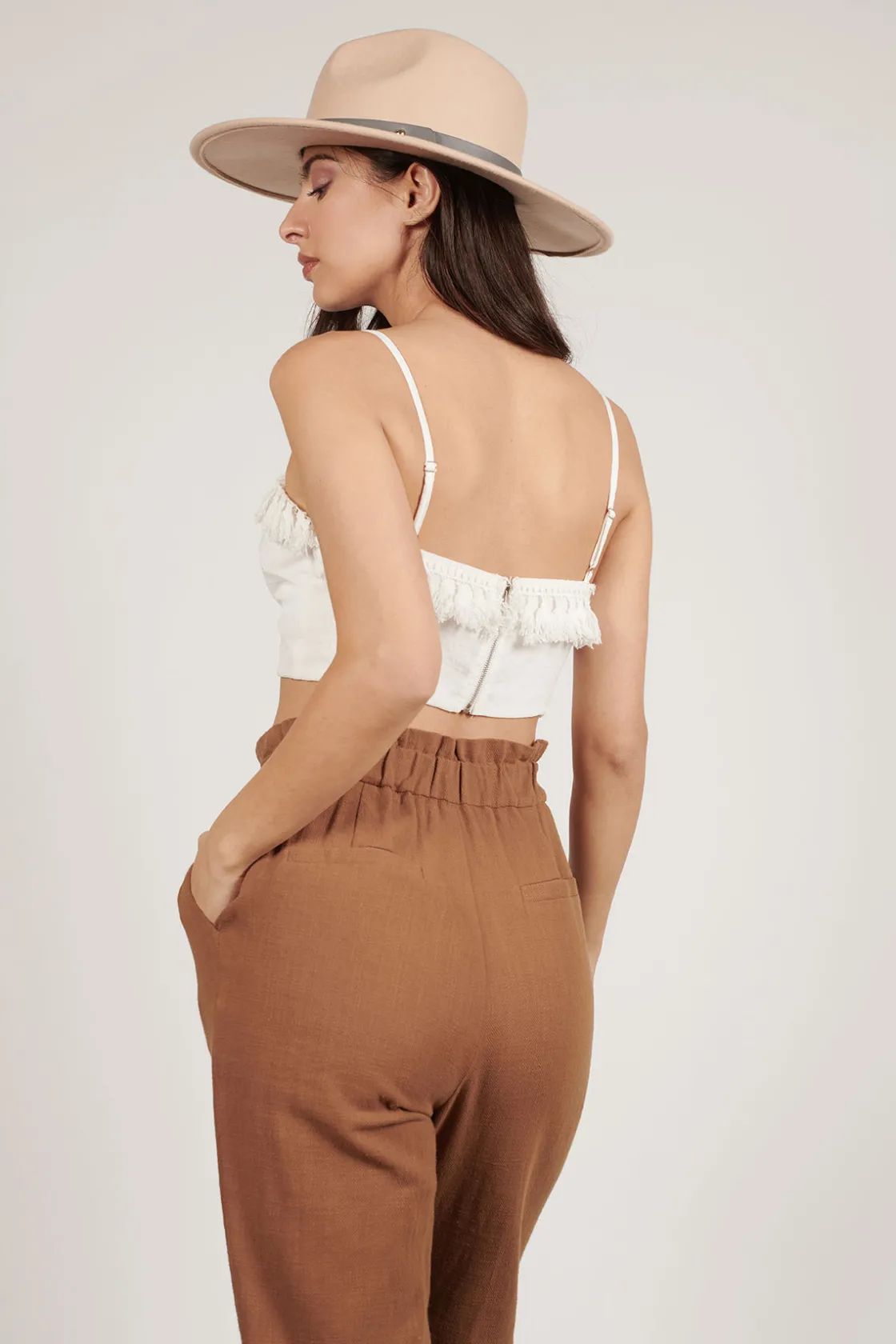 Tobi Lexi Crop Top - Ivory
