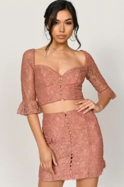 Tobi Lexy Crop Top - Sienna