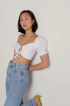 Tobi Leyla Crop Top - Off White