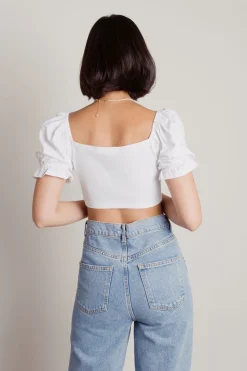 Tobi Leyla Crop Top - Off White
