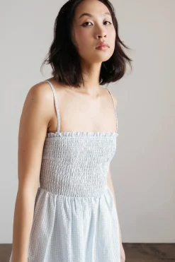 Tobi Leyla Smocked Tiered Mini Dress -