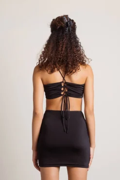 Tobi Lilith Strappy Crop Top And Mini Skirt Set -