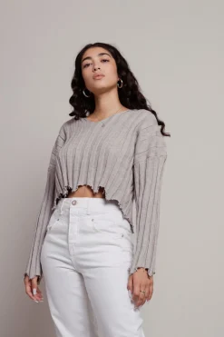 Tobi Lily Distressed Sweater -