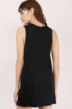 Tobi Link It Up Sleeveless Shift Mini Dress - Cream