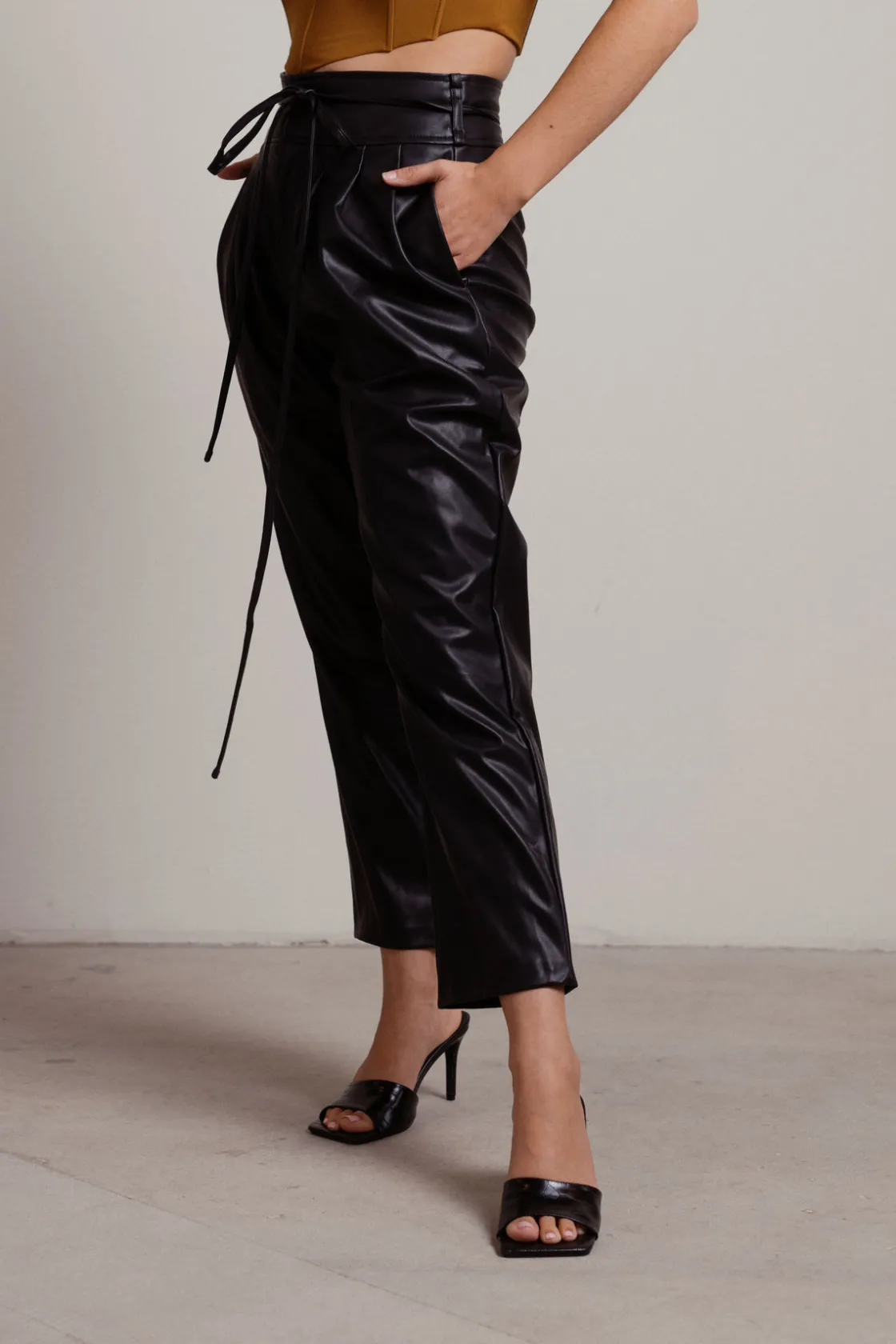 Tobi Lizzo Faux Leather Pants -