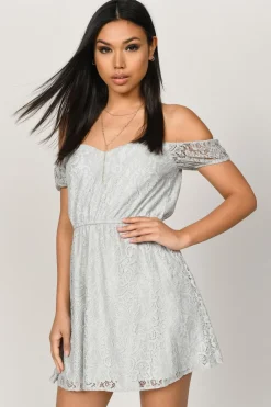 Tobi Lola Lace Skater Mini Dress -