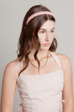Tobi Lollipop Ruched Headband - Blue