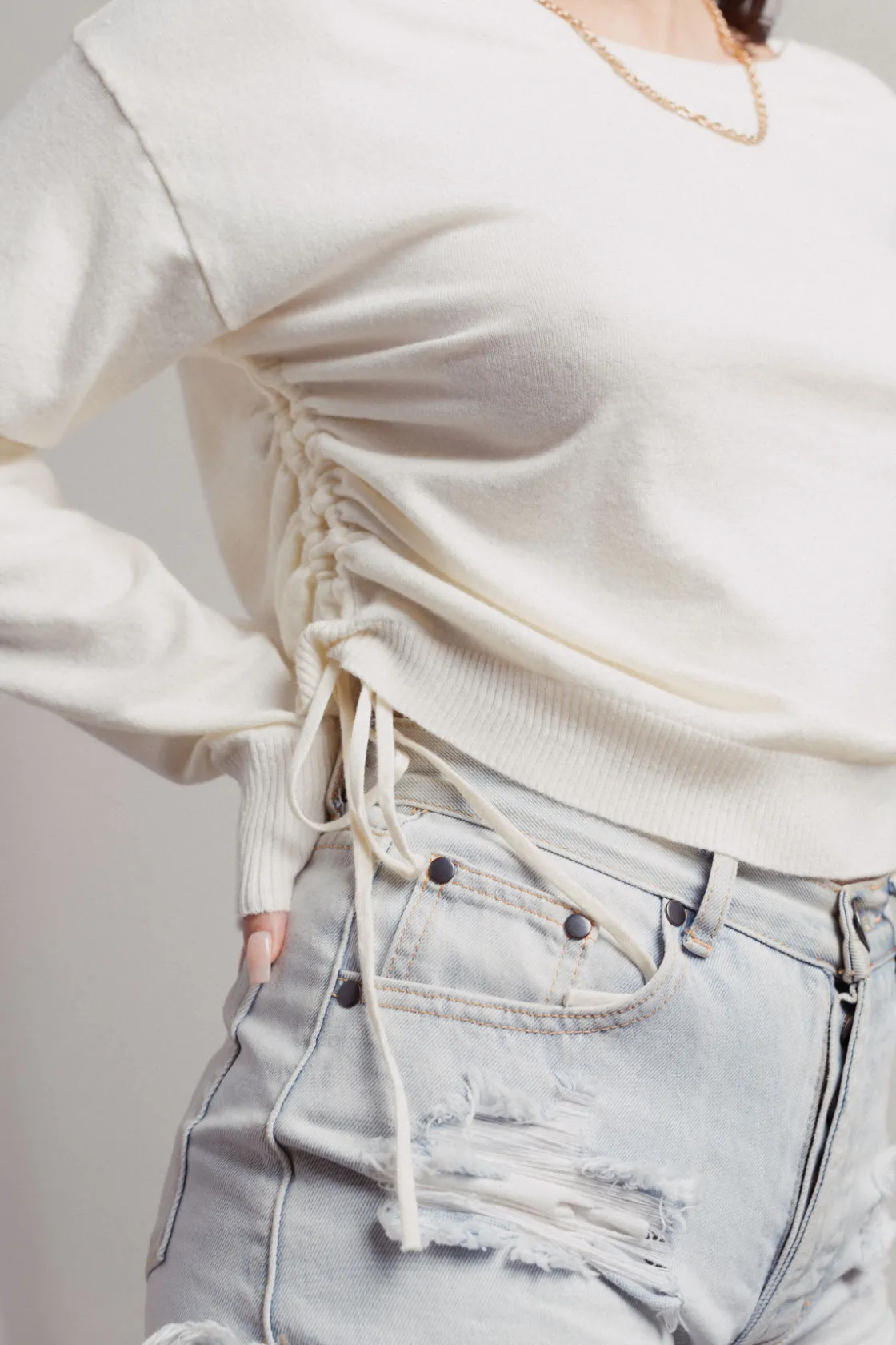 Tobi Loofs Ruched Sweater -