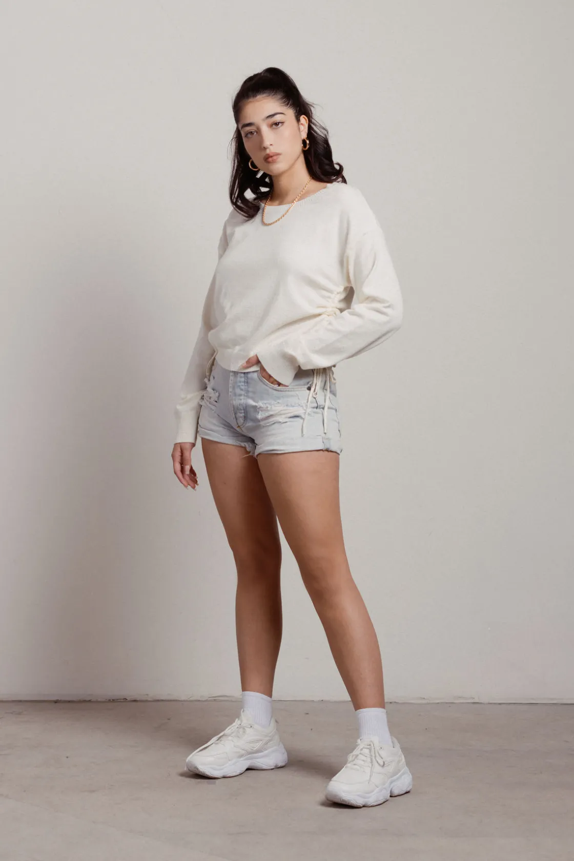 Tobi Loofs Ruched Sweater -