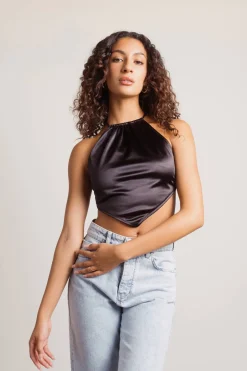 Tobi Look At Me Crop Top - Oatmeal