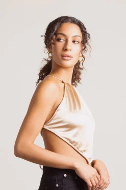 Tobi Look At Me Crop Top - Oatmeal