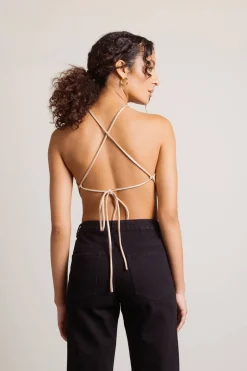 Tobi Look At Me Crop Top - Oatmeal