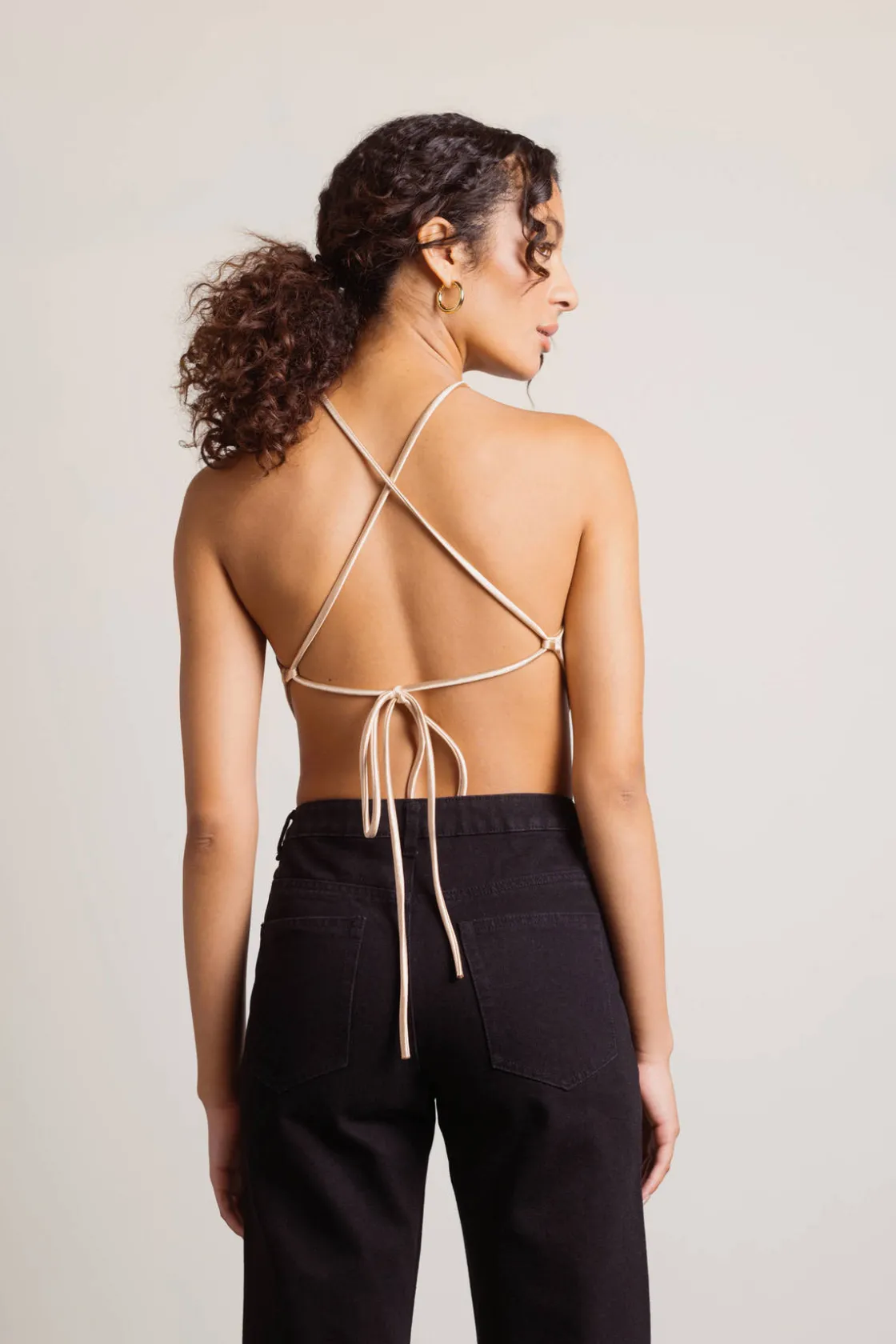 Tobi Look At Me Crop Top - Oatmeal