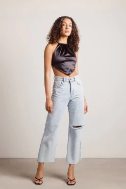 Tobi Look At Me Crop Top - Oatmeal
