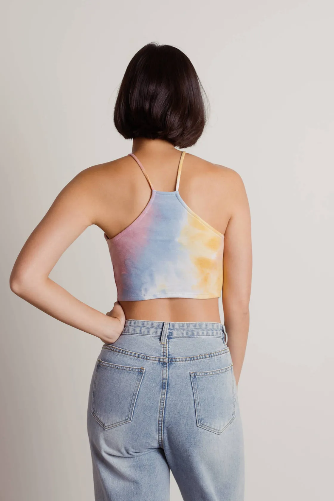 Tobi Look Over Here Crop Top - Rainbow