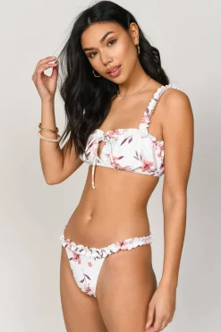 Tobi Lora Floral Bikini Top -