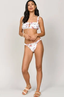 Tobi Lora Floral Bikini Top -