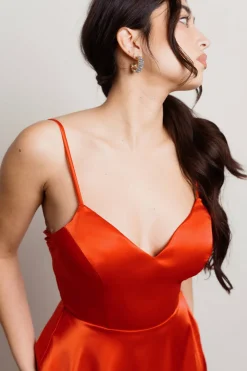 Tobi Loraine Open Back Skater Mini Dress - Cream