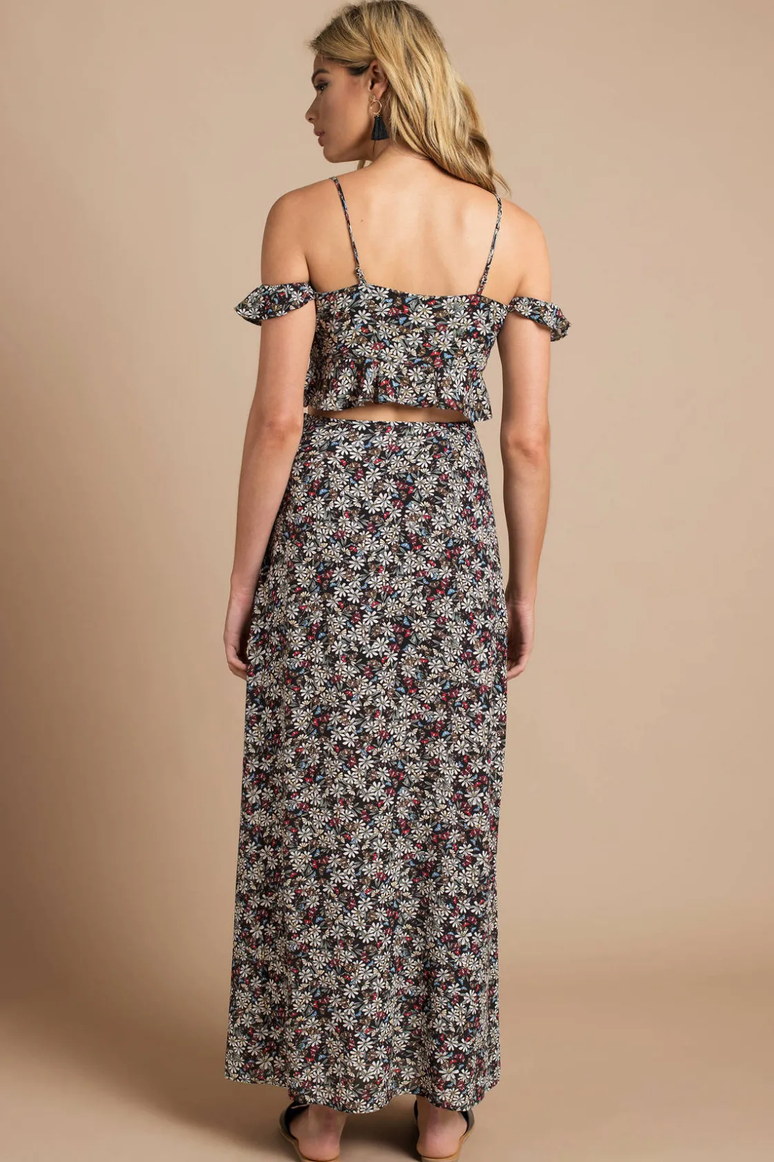 Tobi Lost + Wander Flora Floral Maxi Skirt -