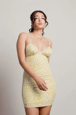 Tobi Love Interest Floral Bodycon Mini Dress -