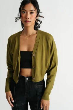 Tobi Love Song Crop Cardigan -