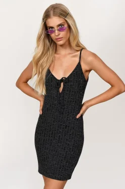Tobi Low Blow Keyhole Open Back Mini Dress -
