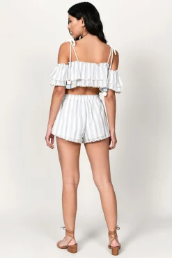 Tobi Luelle Crop Top - Red Multi