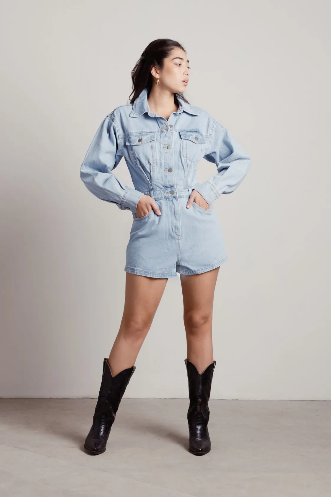 Tobi Luisa Long Sleeve Romper -