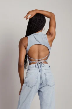 Tobi Lunachi Crop Top - Sage