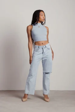 Tobi Lunachi Crop Top - Sage