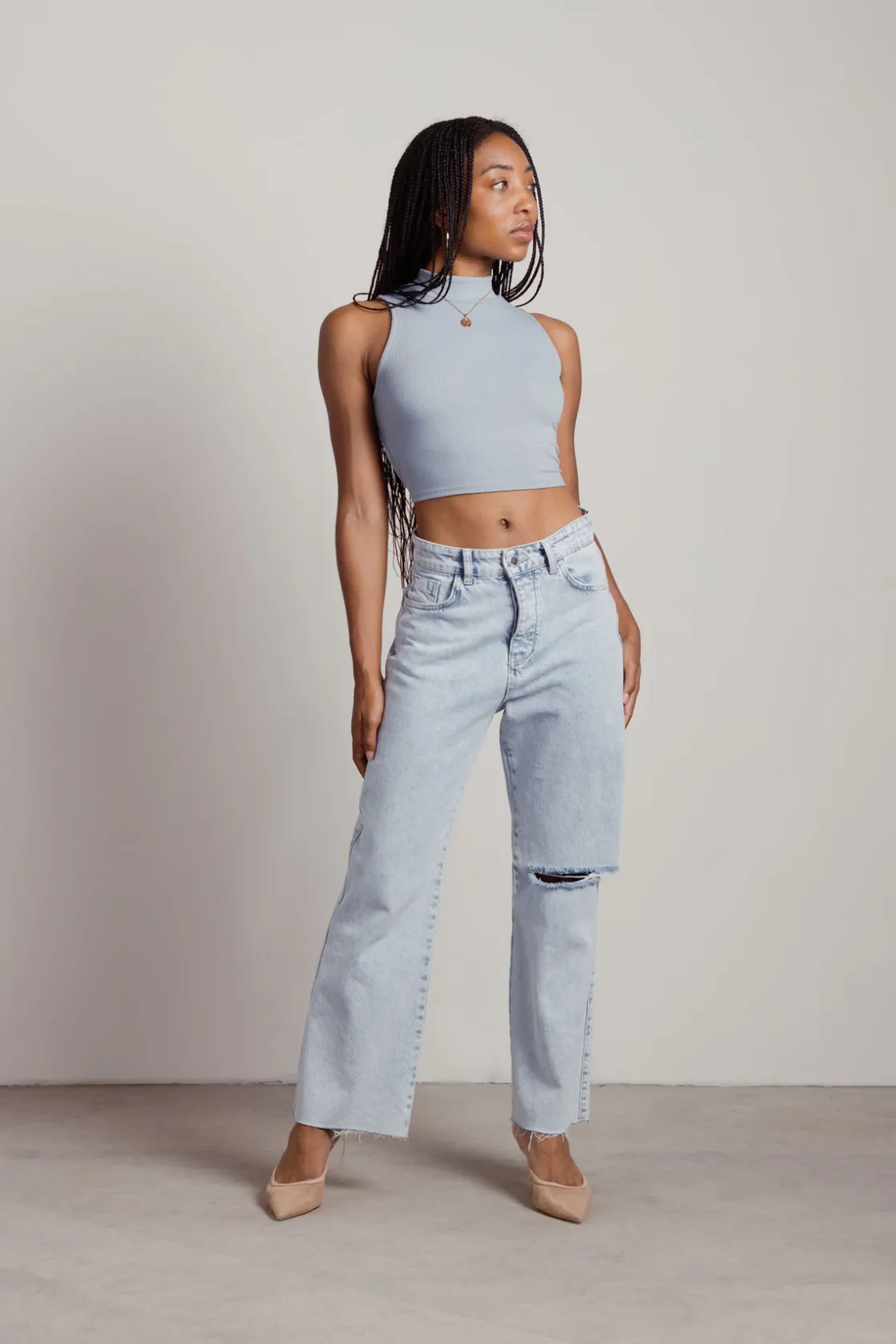 Tobi Lunachi Crop Top - Sage